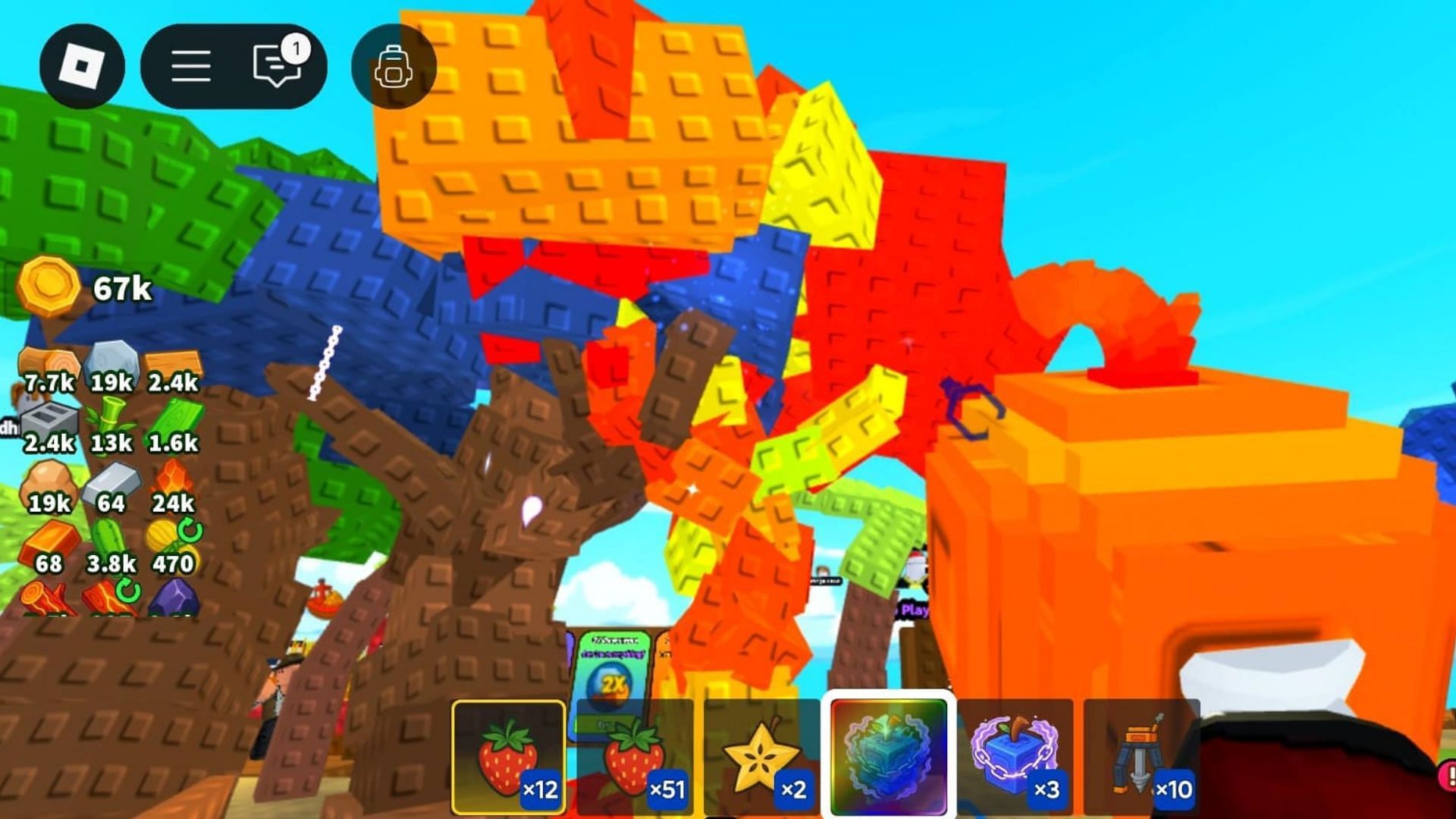 A Rainbow World Tree Fruit (Image via Roblox)